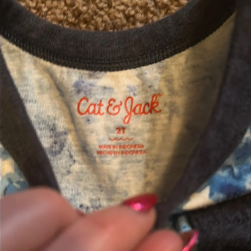 Cat & Jack Red and Blue Patriotic Tank Top